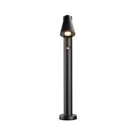 Borne T-TUBE 70 POLE GU10 simple détecteur IR IP44 noir