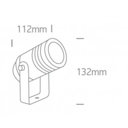 Spot sur piquet GARDEN Anthracite GU10 IP65