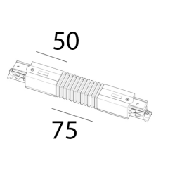 Connexion flexible pour rail TRIO 3ALL Blanc