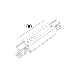 Alimentation centrale pour rail TRIO 3ALL Noir