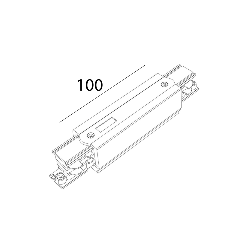 Alimentation centrale pour rail TRIO 3ALL Blanc