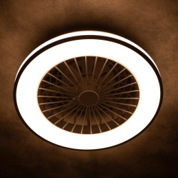 Ventilateur de plafond PLAVE LED CCT 48W Ø48.5cm
