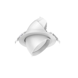 Spot encastré THOR orientable 25W CCT 2800Lm - collerette Ø180 mm - Blanc