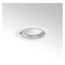 Spot encastré THOR orientable 25W CCT 2800Lm - collerette Ø180 mm - Blanc