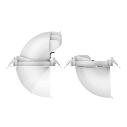 Spot encastré THOR orientable 25W CCT 2800Lm - collerette Ø180 mm - Blanc