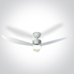 Ventilateur de plafond Blanc sur rotule 35W CCT IP20 230V Ø132cm